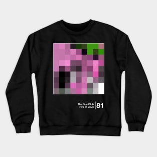 Fire of Love / Minimalist Graphic Design Fan Artwork Crewneck Sweatshirt